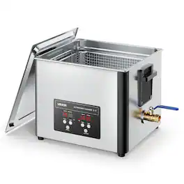 VEVOR - 15L Ultrasonic Cleaner, Professional Ultrasonic Cleaner Machine with Cleaning Basket & Digital Display