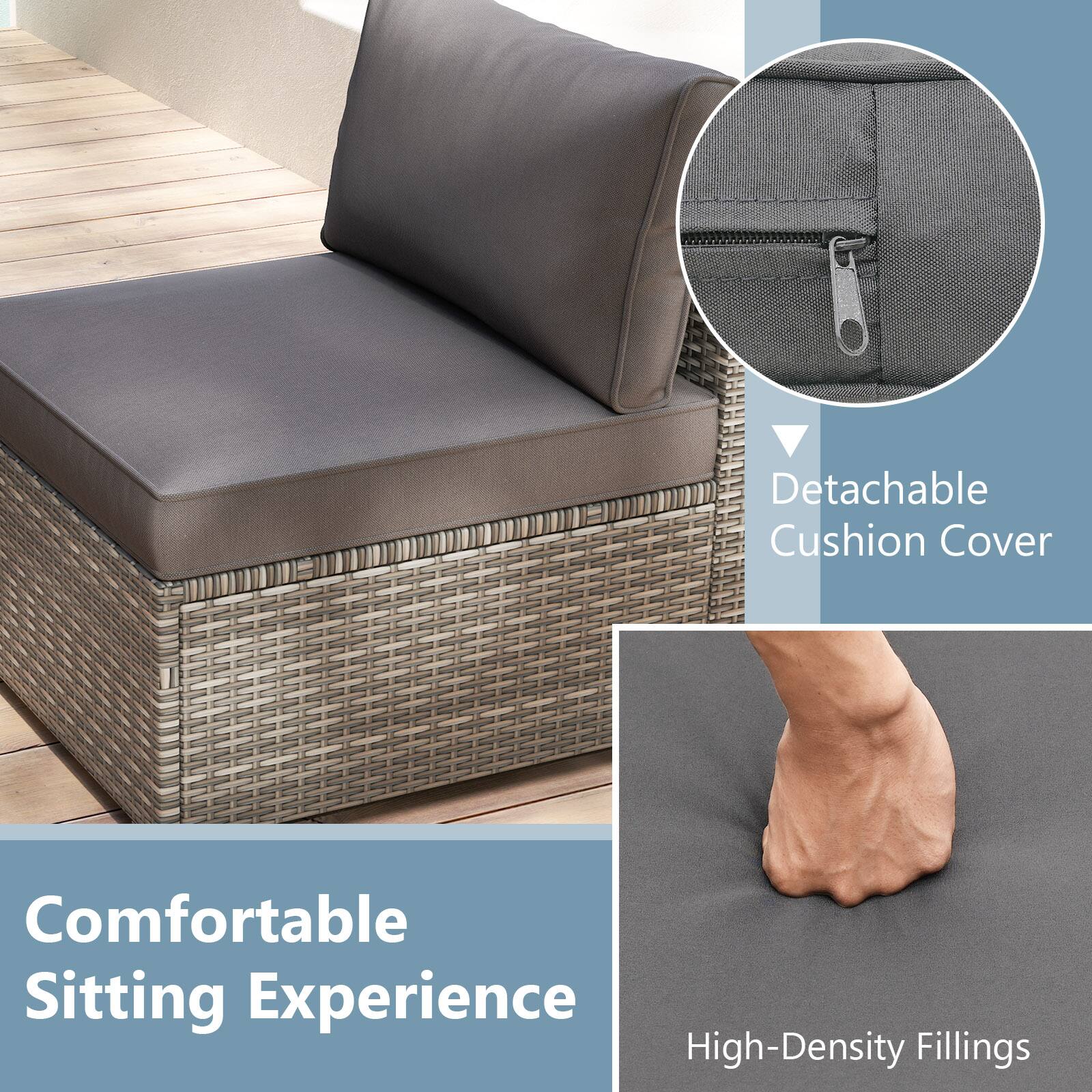 Comfortable Sitting Experience, Detachable Cushion Cover, High-Density Fillings