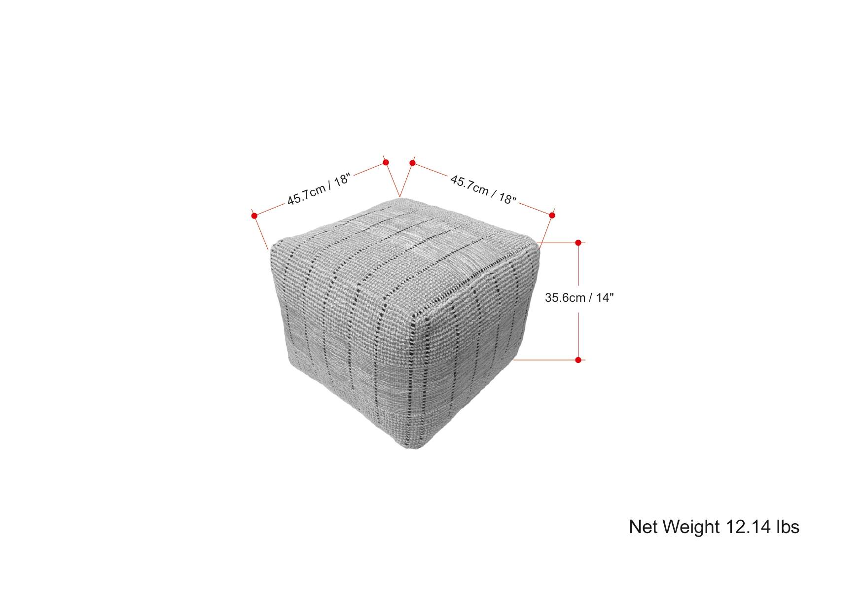 - 45.7cm / 18"
- 45.7cm / 18"
- 35.6cm / 14"
- Net Weight 12.14 lbs