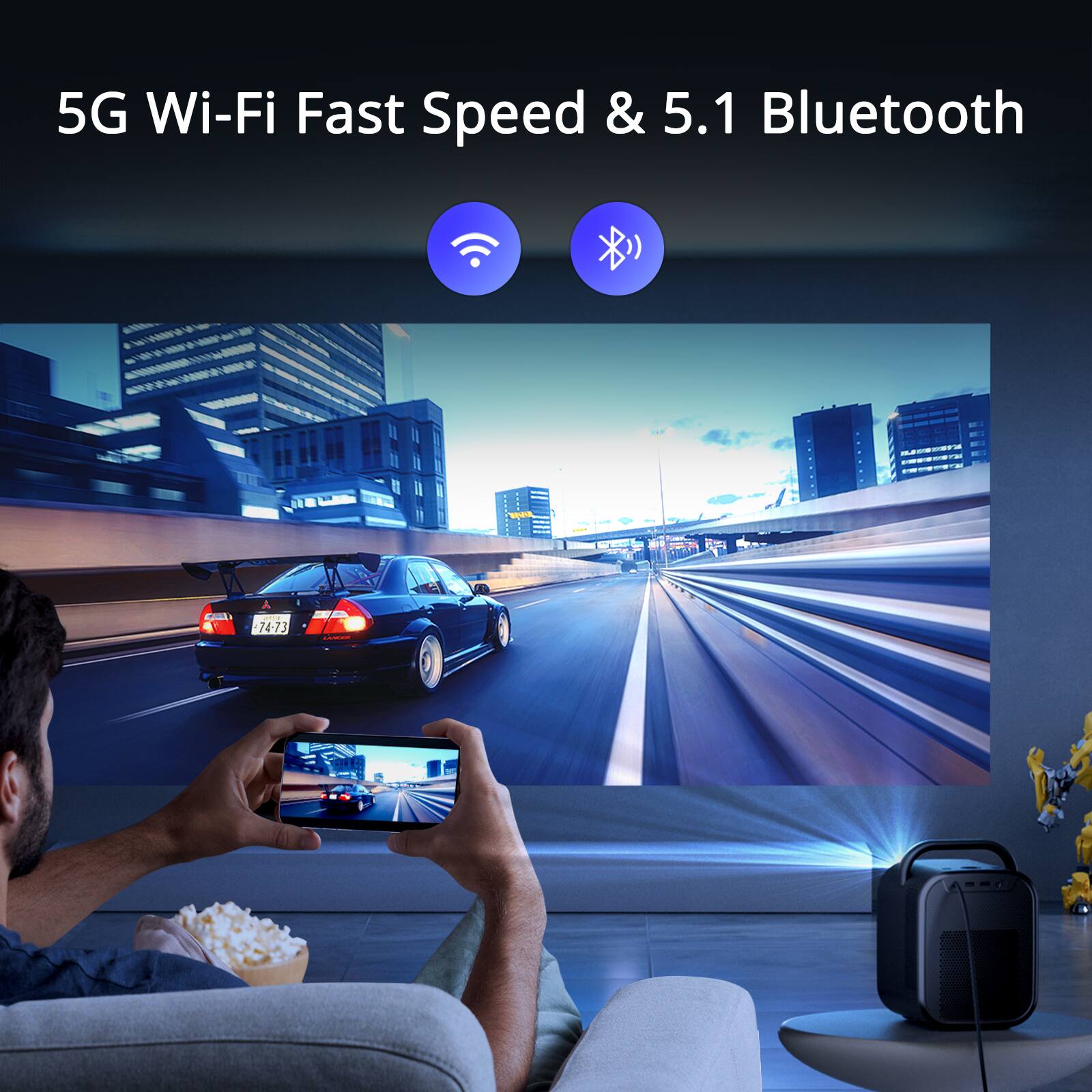 5G Wi-Fi Fast Speed & 5.1 Bluetooth