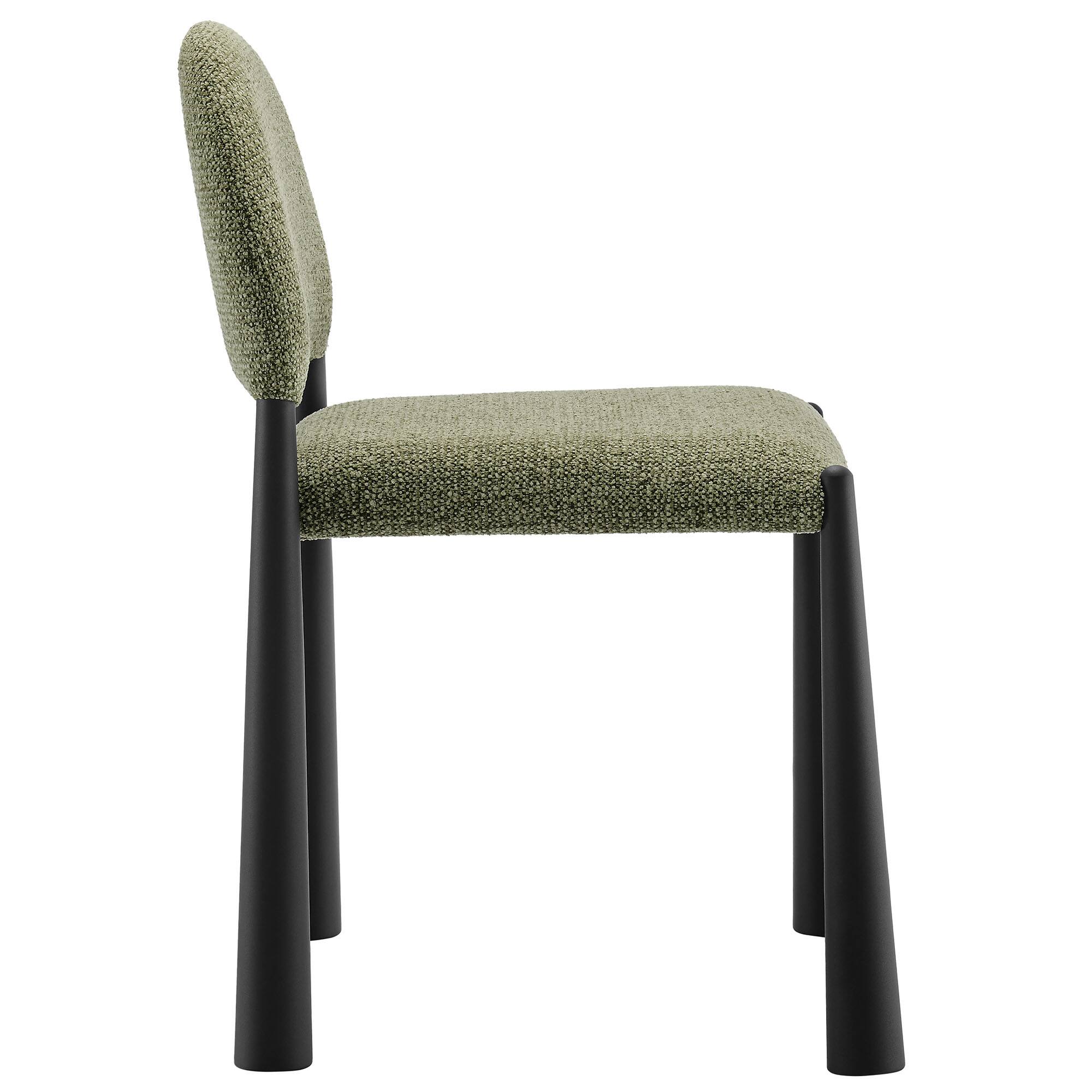 Alt View 1. Modway - Hayley Upholstered Fabric Dining Side Chair by Modway - Green.