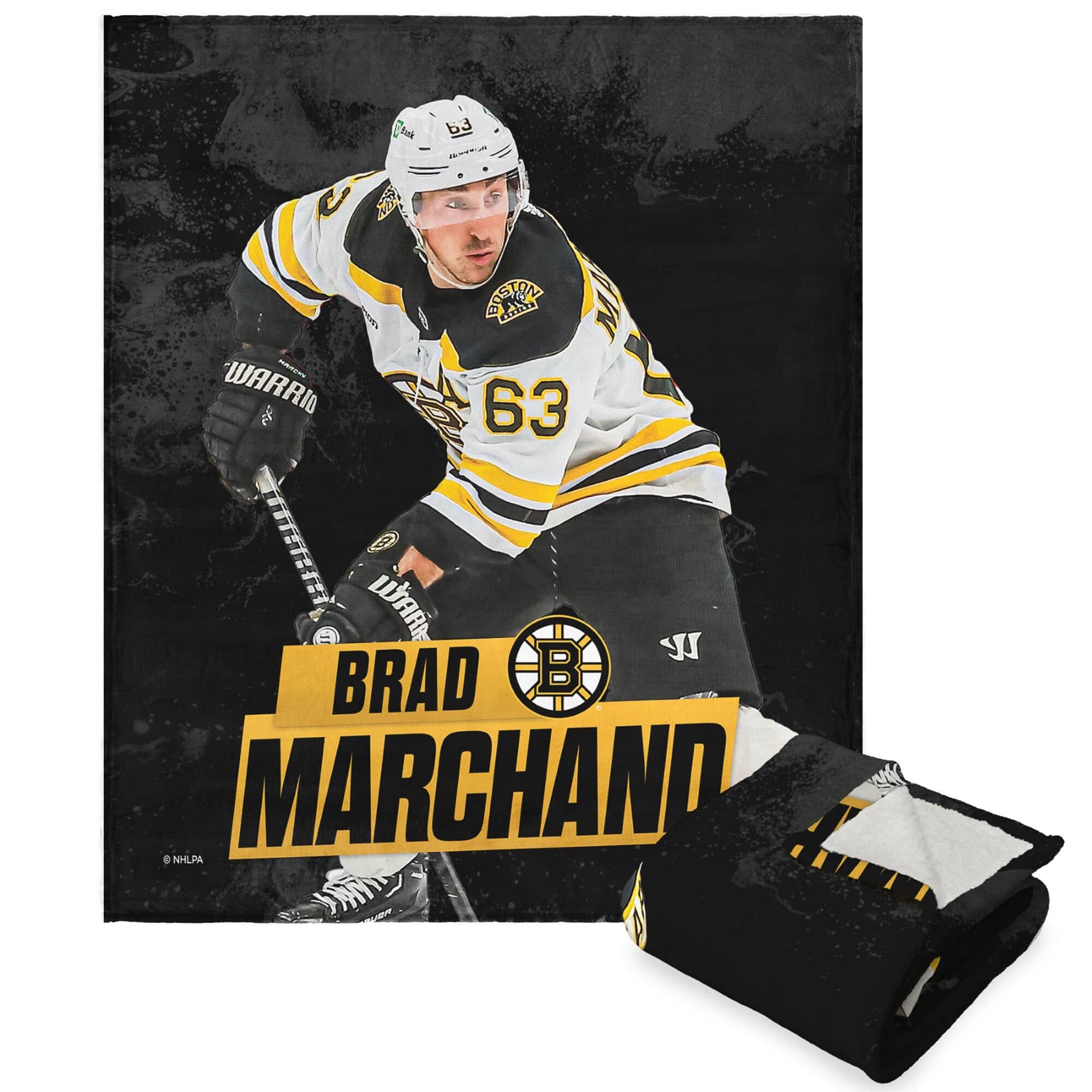 Northwest - Brad Marchand 50" x 60" Player Touch Sherpa Throw Blanket - Multicolor