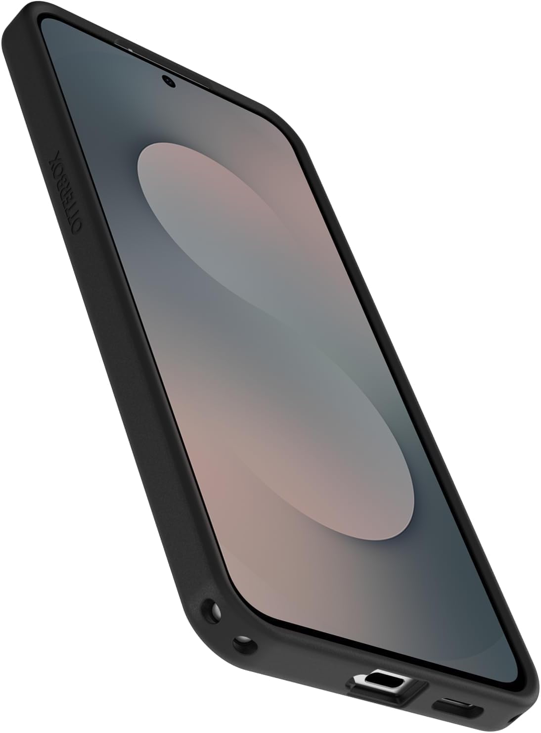 Left. OtterBox - OtterBox Samsung Galaxy S25 FE (Only) - Symmetry Series Case - Ultra-Sleek - Wireless Charging Compatible - Black.