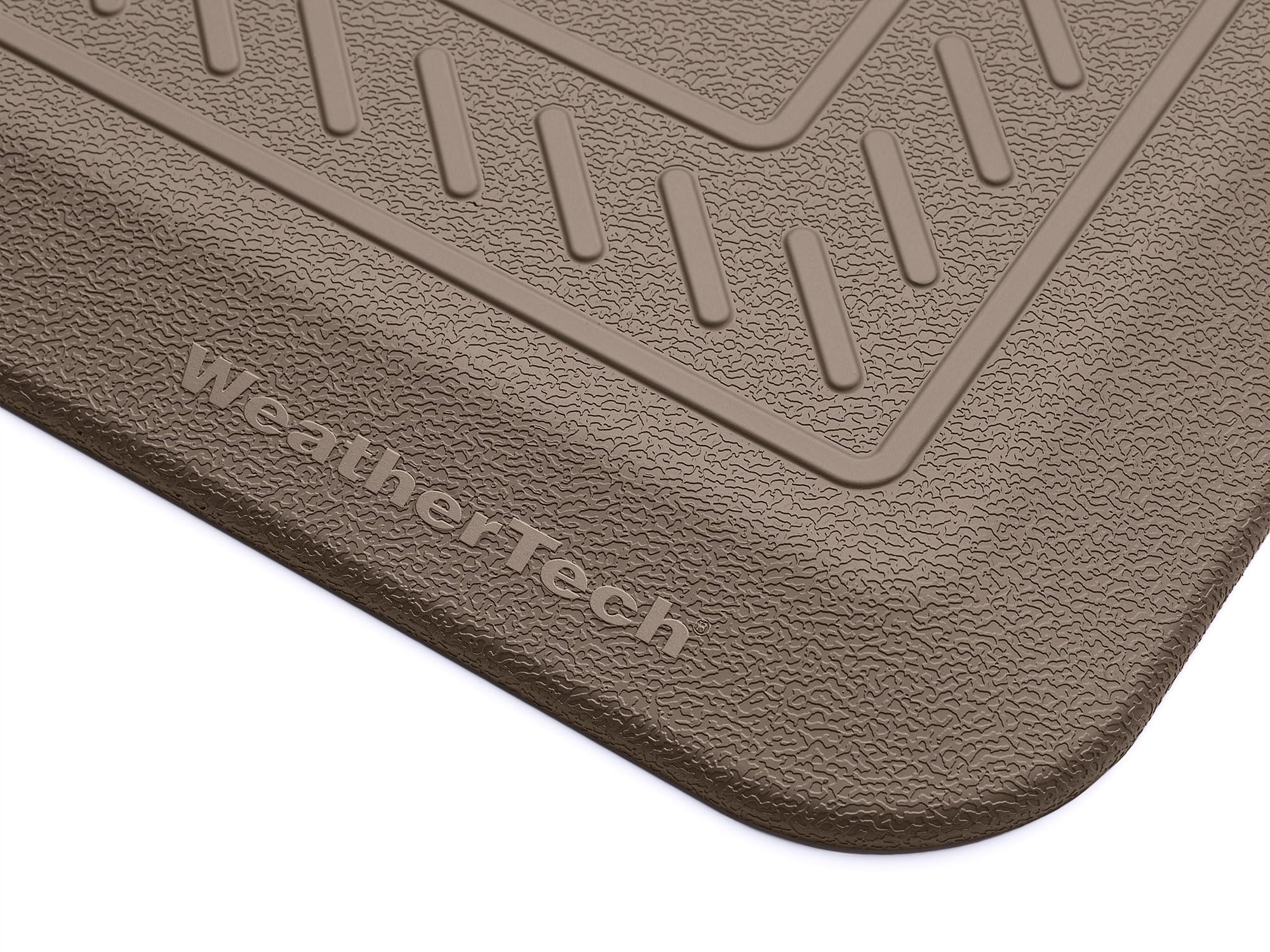 Alt View 1. WeatherTech - ComfortMat | 24" x 36" Anti-Fatigue Mat, 3/4" Thick, Slip Resistant, Easy to Clean – Bordered Pattern – Tan - Tan.