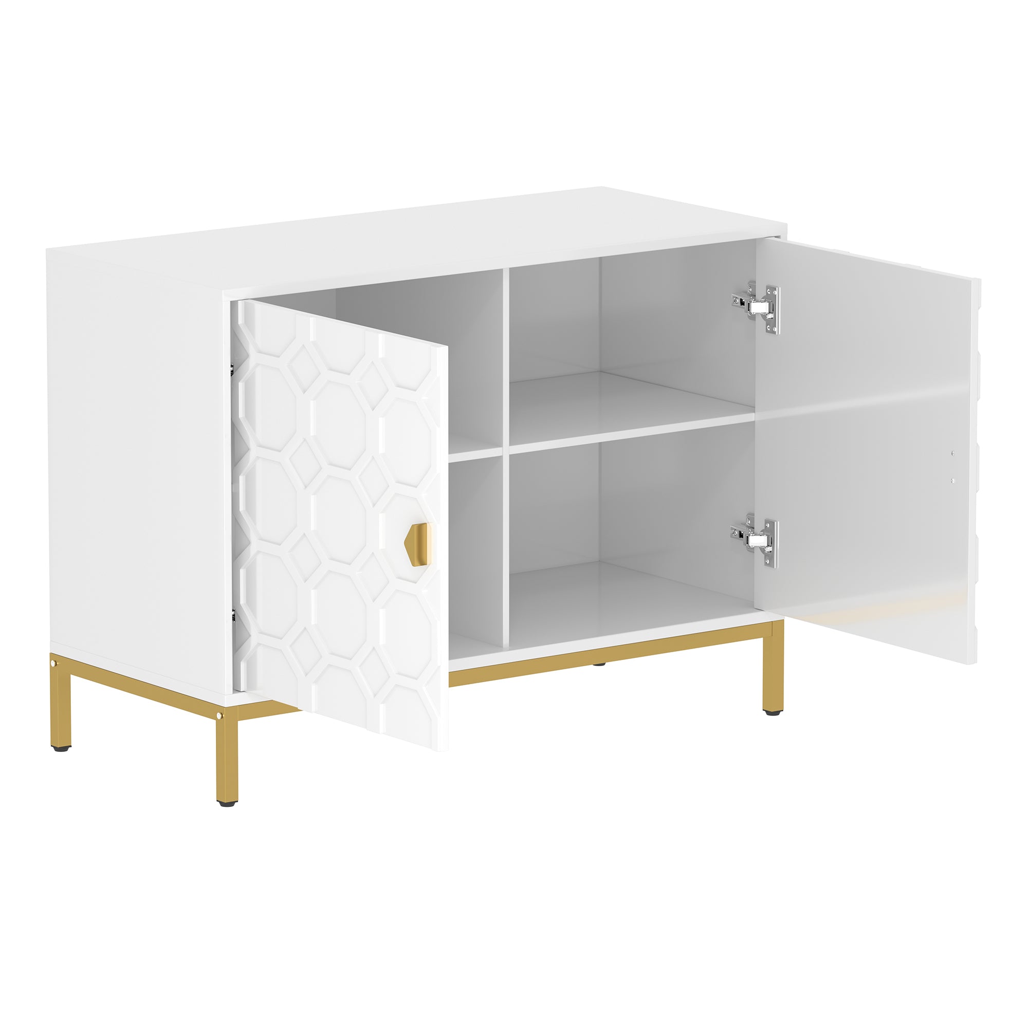 Alt View 7. Boyel Living - Freestanding Storage Cabinet 2-Door Accent Cabinet - White.