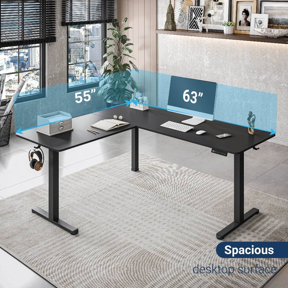 55" 63" Spacious desktop surface