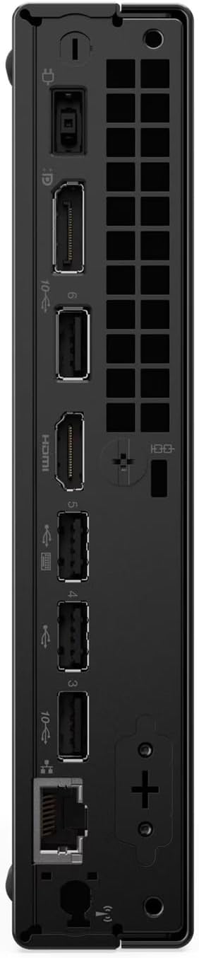 Alt View 7. Lenovo - ThinkCentre neo 50q Gen 5 Tiny Business Desktop - Intel Core i5 - 16GB RAM - 512GB SSD - Wi-Fi - International Version - Black.