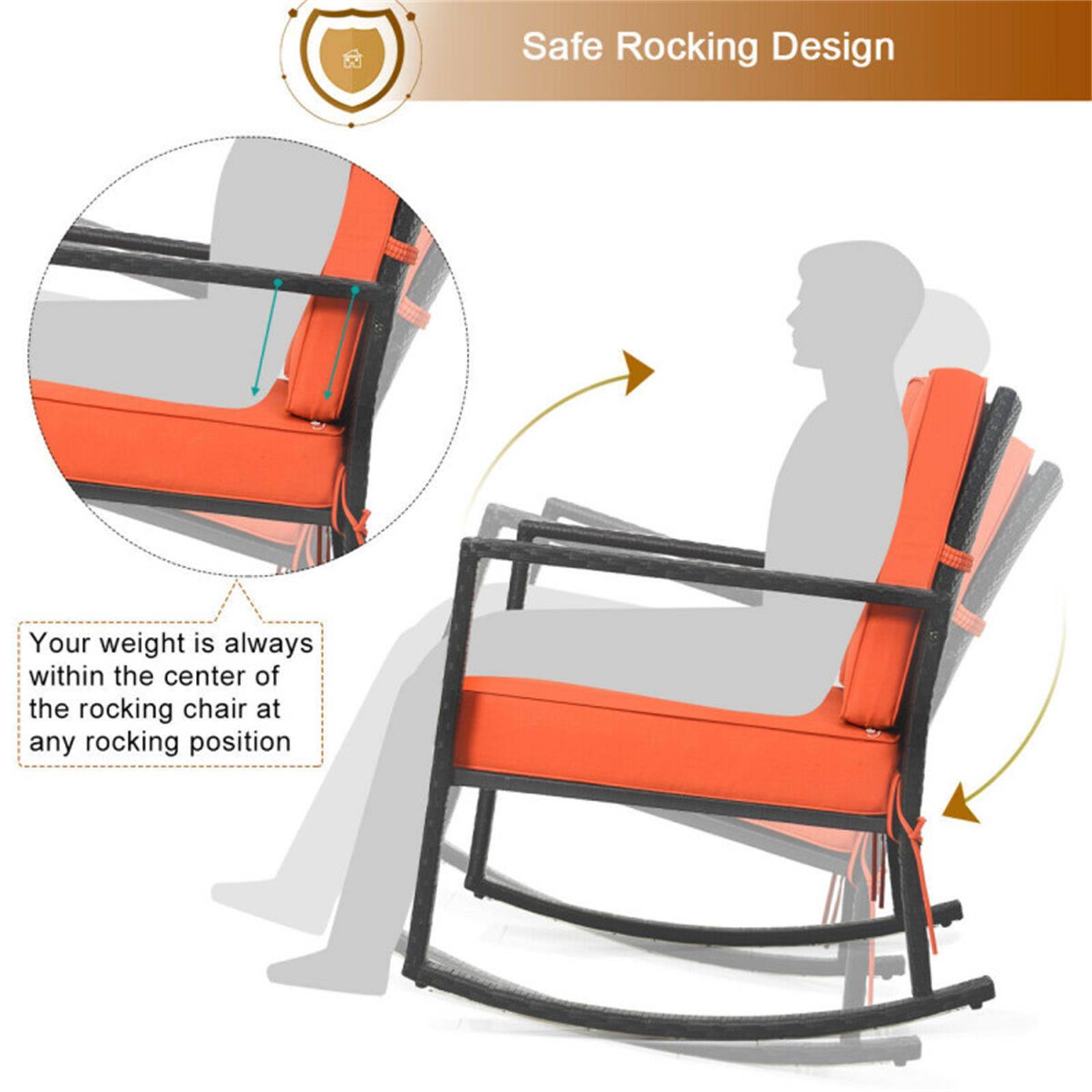 Safe Rocking Design

Your weight is always within the center of the rocking chair at any rocking position.