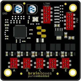 Brainboxes - Pure Embedded 10/100 5 Port Industrial Ethernet Switch - 5 Ports - Fast Ethernet - 100Base-T - 2 Layer - Black