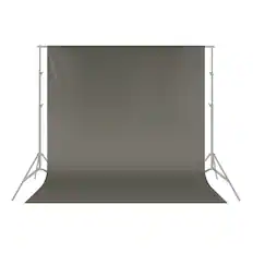 Front. Neewer - 6x9ft Collapsible Grey Photography Backdrop, Polyester, Studio - Grey.