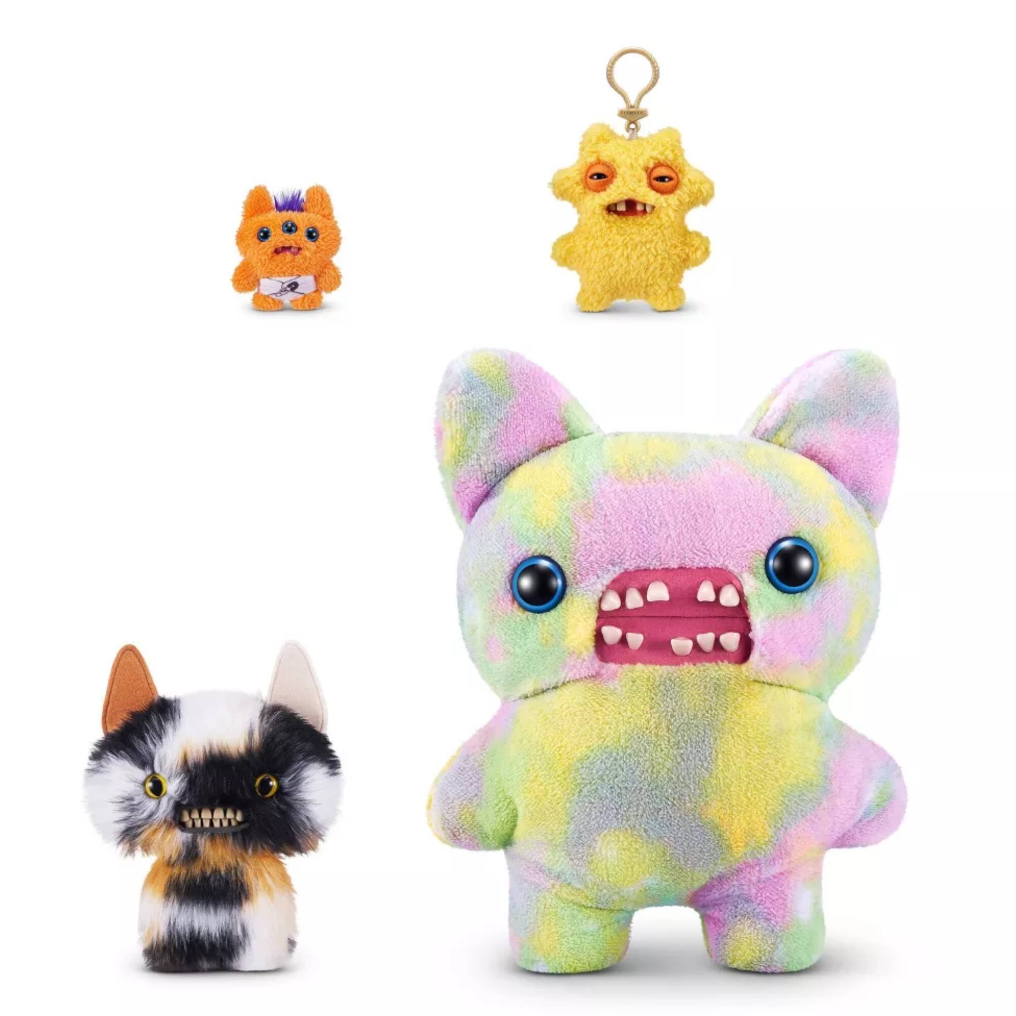 Alt View 3. Fuggler - Fuggler Funny Ugly Monster Plush Toy - 9 in Butt Ugly Pets (Cheezee - Calico Cat) - Assorted Pre-Pack.