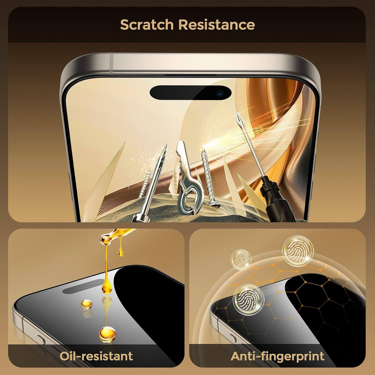 Scratch Resistance  
Oil-resistant  
Anti-fingerprint