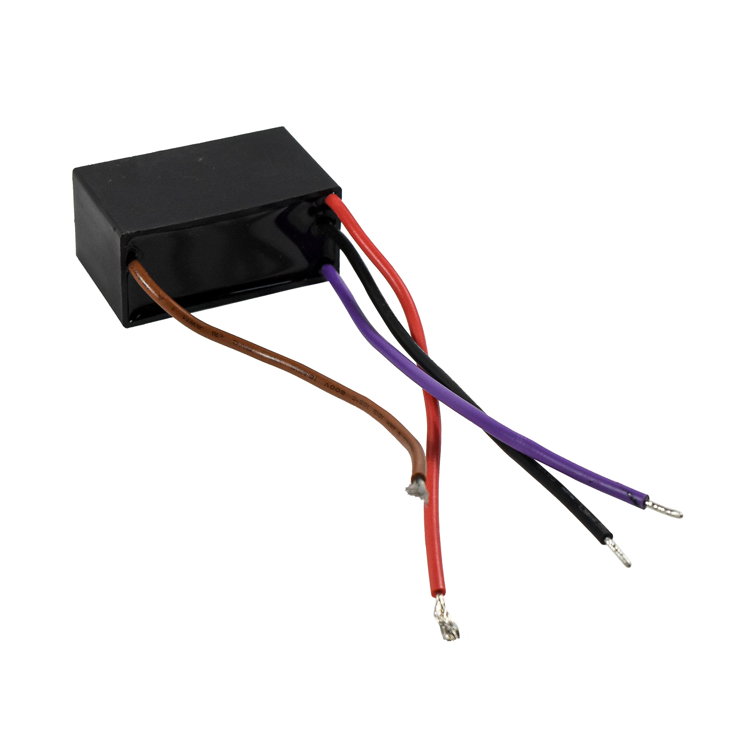 Left. HQRP - Ceiling Fan Capacitor CBB61 4.5 + 4.5 + 6.6 uF 4-Wire Replacement.
