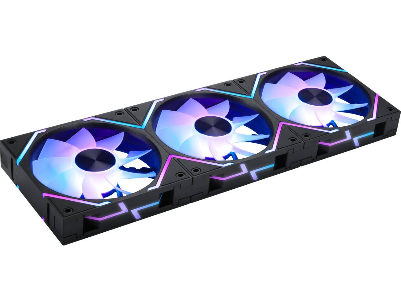 Left. MSI - MSI MPG EZ120R ARGB 3fan/pack, Magnetic Connection, Mystic Light Sync, Exclusive Fluid Dynamic Bearing Structure - ARGB.
