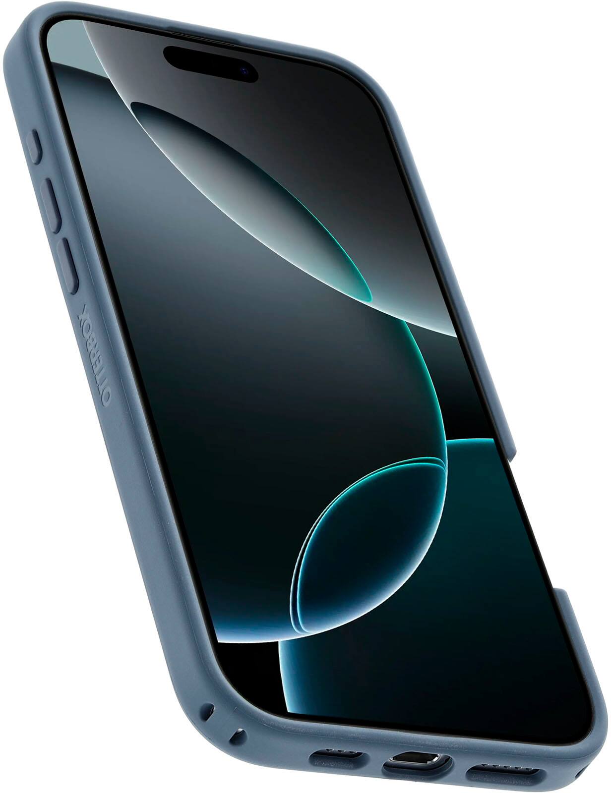 Left. OtterBox - Symmetry Series Hard Shell for MagSafe for Apple iPhone 16 Pro Max - Bluetiful.