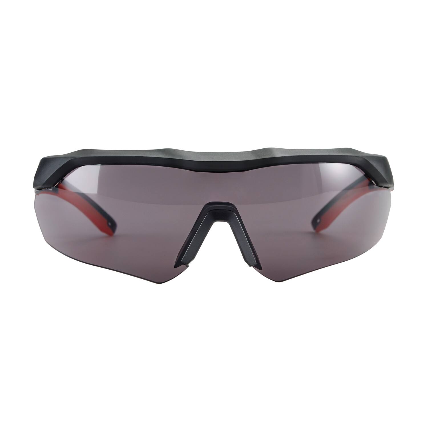 Angle. 3M - 3M Anti-Fog Safety Glasses Gray Lens Black/Red Frame 1 pc - Black | Red.