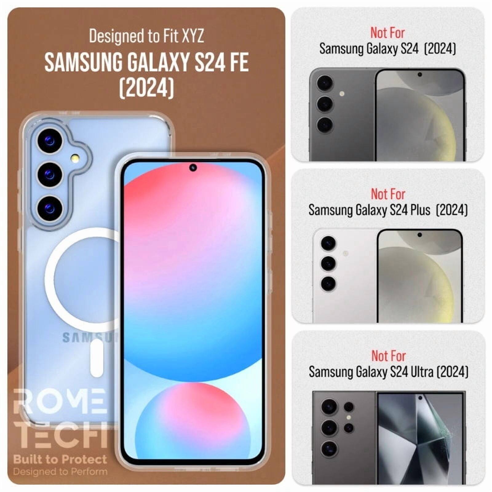 Designed to Fit XYZ  
SAMSUNG GALAXY S24 FE (2024)  
Not For Samsung Galaxy S24 (2024)  
Not For Samsung Galaxy S24 Plus (2024)  
Not For Samsung Galaxy S24 Ultra (2024)  

SAMSU ROVE TECH  
Built to Protect  
Designed to Perform