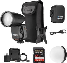 Westcott - FJ80 II S Speedlight Sony Mount, Dome, 128GB Extreme PRO UHS-I Bundle