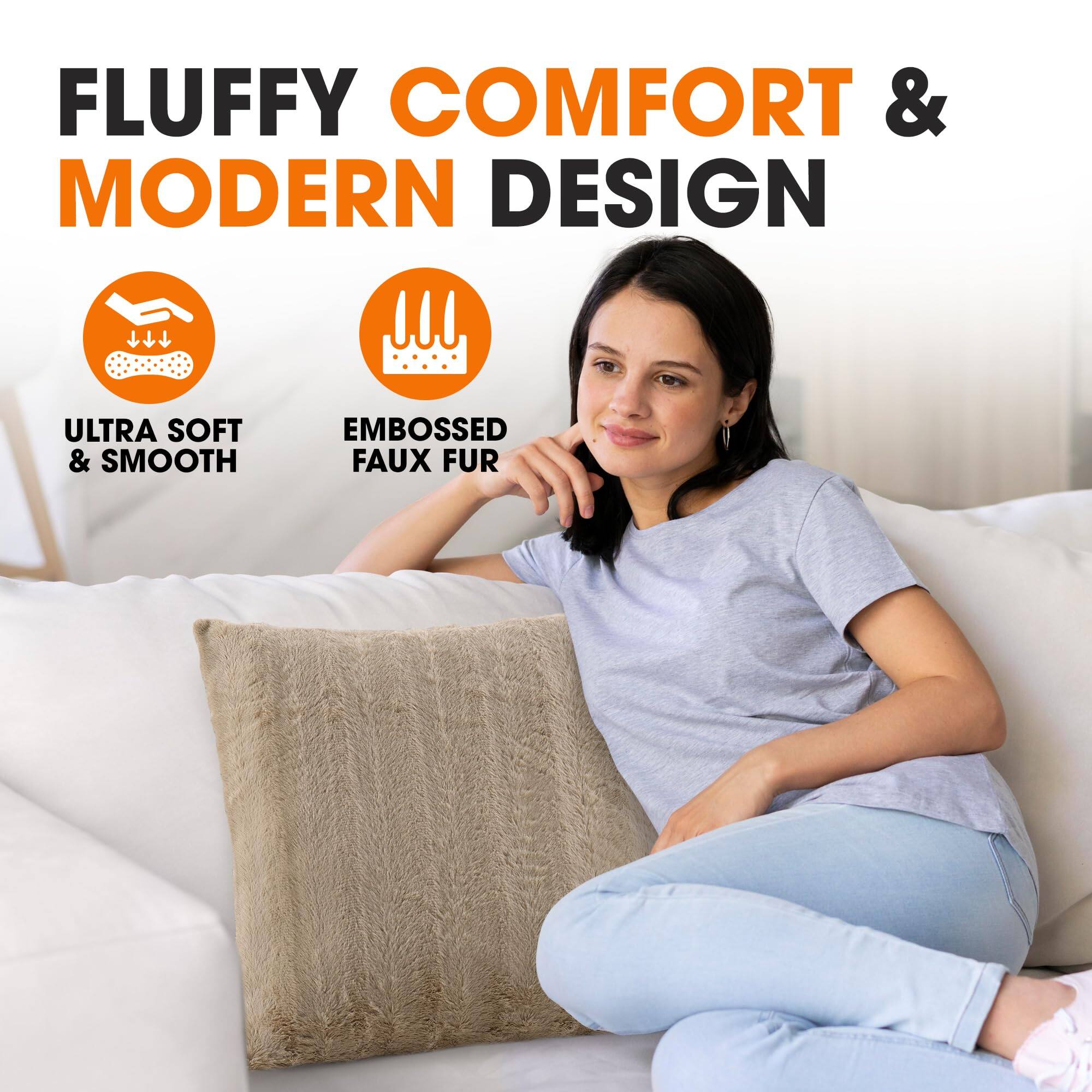 FLUFFY COMFORT & MODERN DESIGN

ULTRA SOFT & SMOOTH

EMBOSSED FAUX FUR