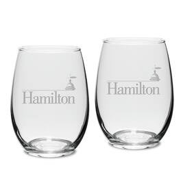 Jardine - Hamilton Continentals 15oz. 2-Piece Stemless Wine Glass Set - Multicolor