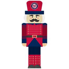 Fan Creations - Washington Nationals 31'' Nutcracker Leaner - Multicolor