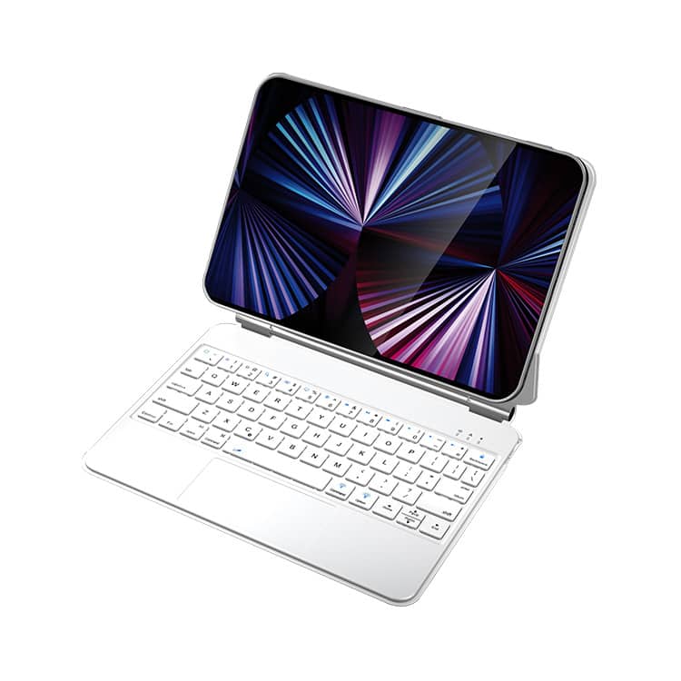 Cluzine - Magic Floating Keyboard Strong Magnetic Bluetooth Keyboard Case for iPad Pro 11 Inch Portable Protective Cover - Gray