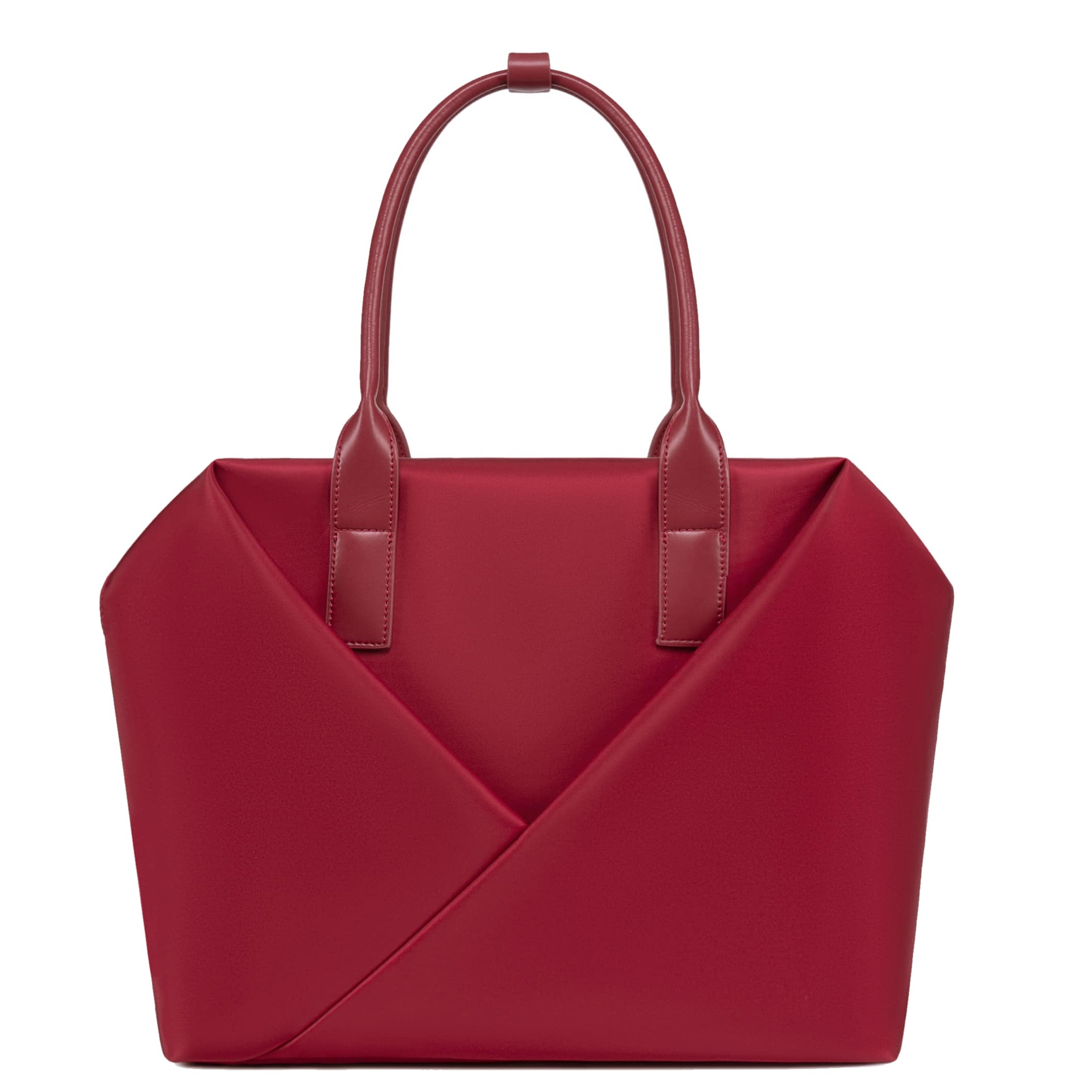 Lux & Nyx - Large Origami Tote 15" Laptop Work Bag - Crimson