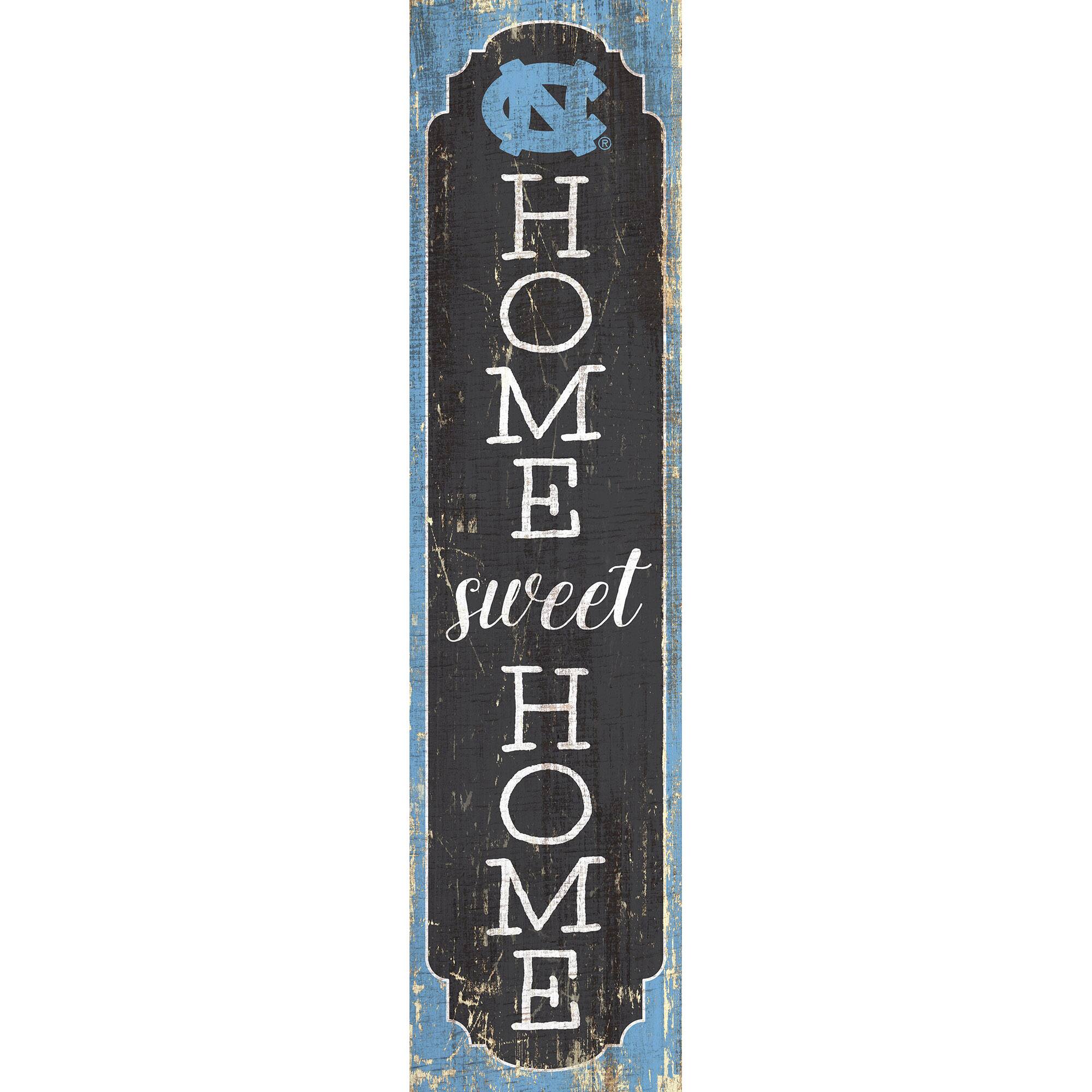 North Carolina Tar Heels 24" Home Sweet Home Leaner Sign