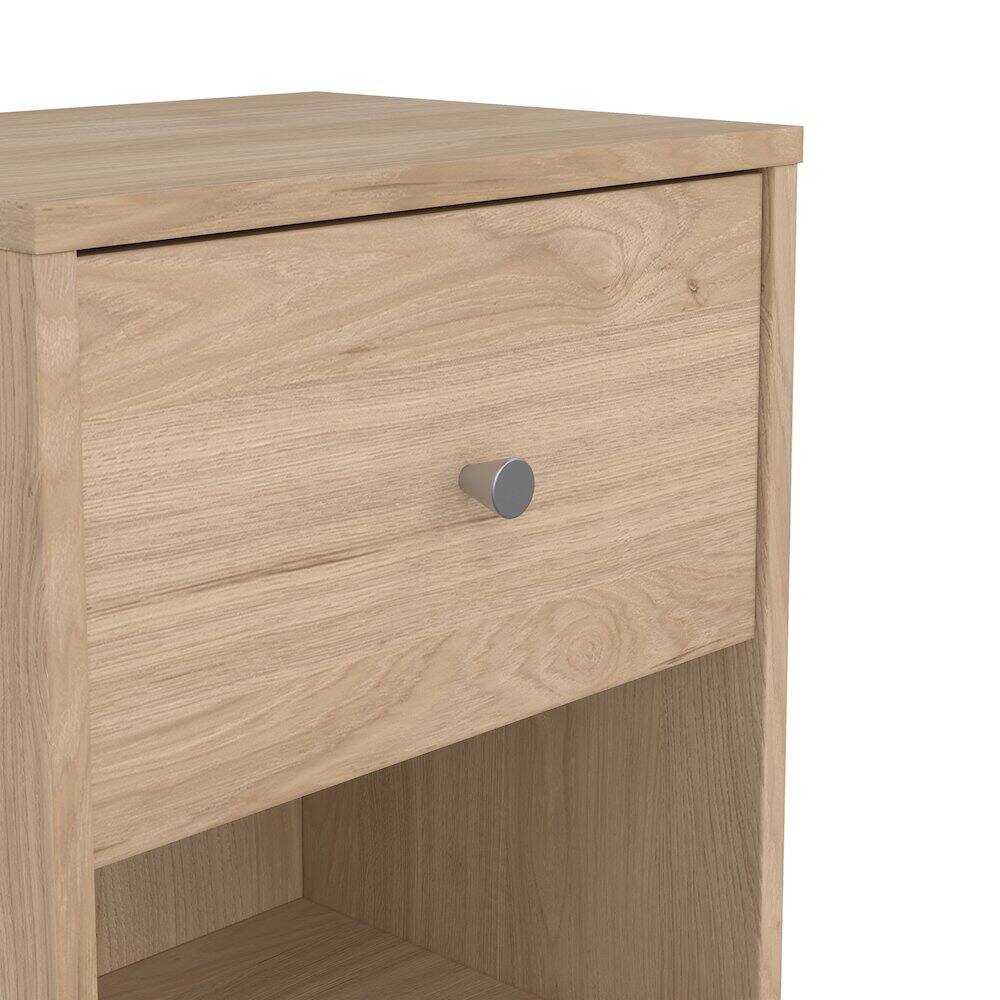 Alt View 2. Tvilum - Portland 1 Drawer Nightstand - Set of 2, Jackson Hickory - Brown.