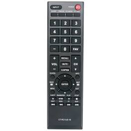 VINABTY - Replaced Remote Control CT-RC1US-16 Fits for Toshiba 49L310U 49L420U 50L420U 55L310U 65L350L - Black