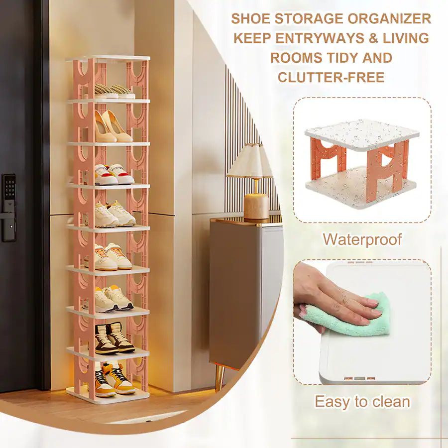 Free Standing Wardrobe Racks Unique Bargains 5 Tier Free Standing Shoe Rack, Vertical Narrow ...
