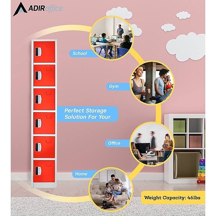 ADIRoffice Perfect Storage Solution For Your School Gym Office Home Weight Capacity: 46lbs