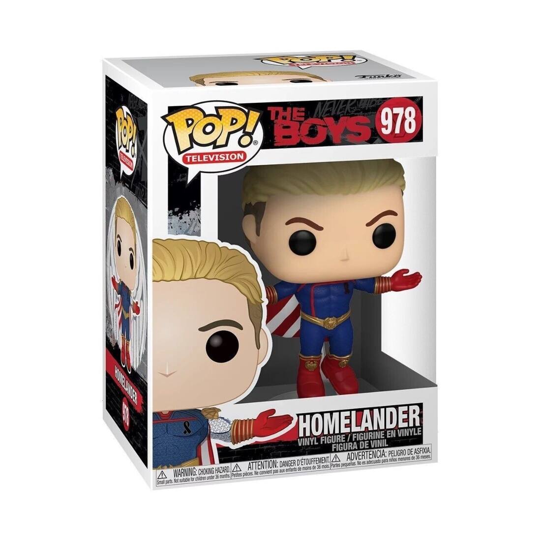 P F TO THE NEVER BOYS 978 200 TELEVISION I & HOMELANDER FIGURINE EN VINYLE FIGURE / VINYL DE VINIL FIGURA ASFIOA PELIGRO DE D'TOUFFEMENT ADVERTENCIA: adecuade pari - neor D 3 nese DANGER pequarias 1 - HAZARD A ATTENTION: a entarts aI mens de 30 mon Pates A WARNING: CHOKING Perttes pices - convient on hib - 3 nots M subbe T Smal Jes