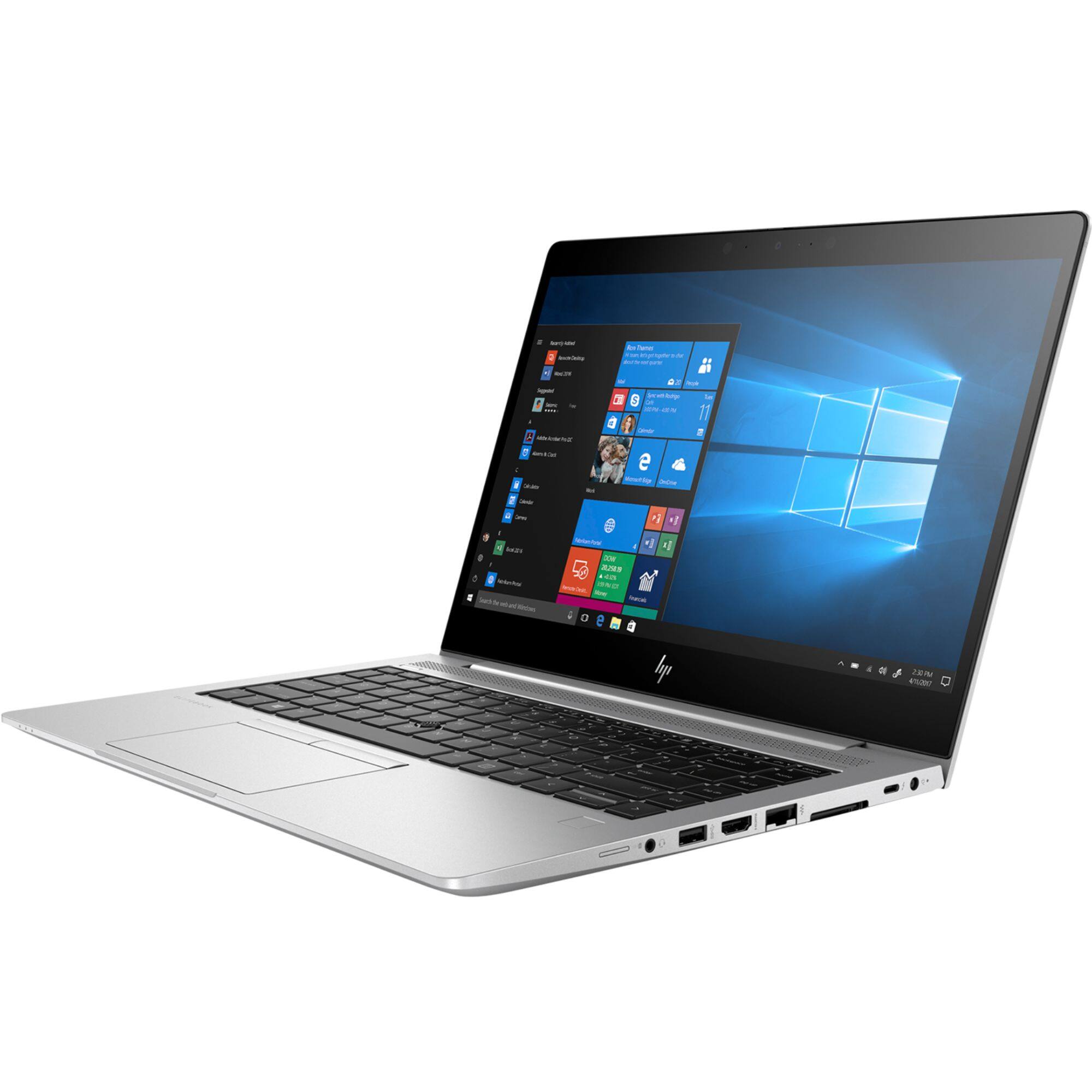 Alt View 2. HP - EliteBook 840 G6 14" FHD Intel Core i5-8365U 1.6 GHz 16 GB DDR4 256 GB SSD Intel UHD Graphics 620 Windows 11 Pro Laptop - Silver.