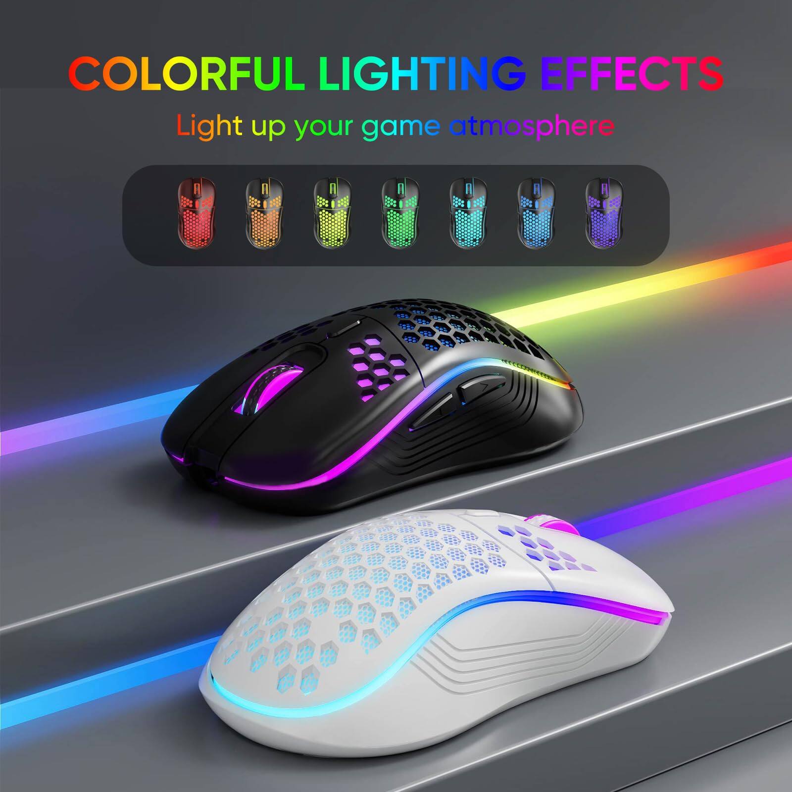 COLORFUL LIGHTING EFFECTS  
Light up your game atmosphere