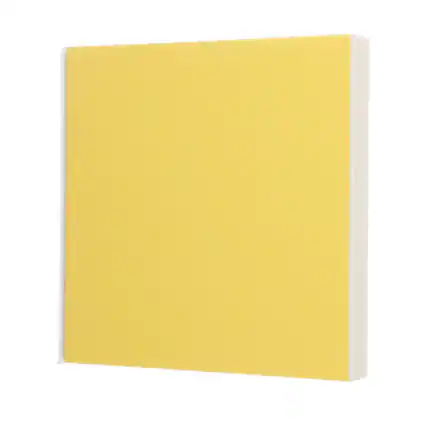 Front. Unique Bargains - 5x5 Inch Hardcover Pocket Watercolor Sketchbook, 50/100pg 230GSM Blank Travel Journal for Drawing & Painting - Yellow.