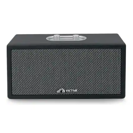 Front. Victor Audio - Portable Speaker with Bluetooth Wireless Technology and Built-In Battery - Black.