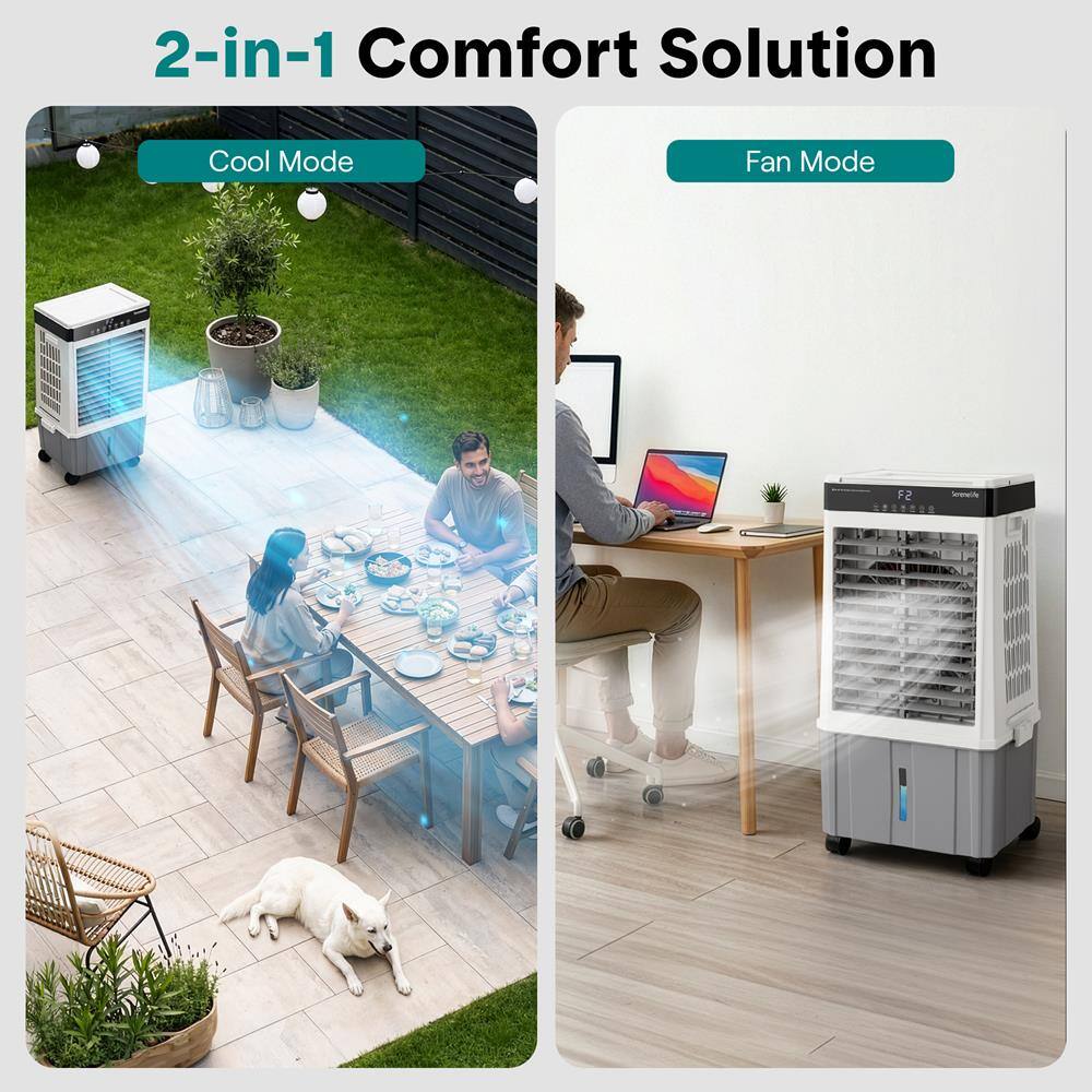 2-in-1 Comfort Solution

Cool Mode

Fan Mode