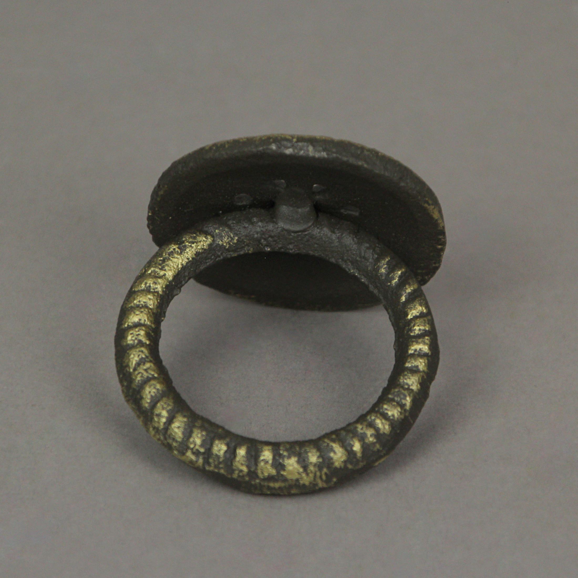 Alt View 2. Zeckos - Set of 6 Bronze Cast Iron Compass Rose Napkin Rings Nautical Dining Decor - Bronze.