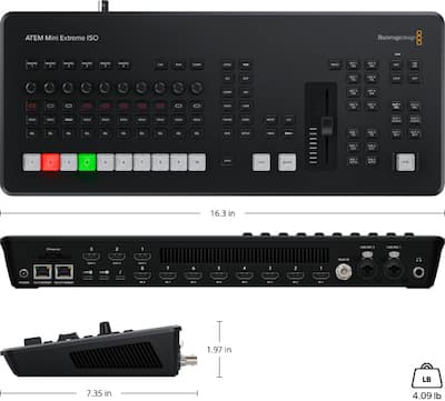 Blackmagic Design ATEM Mini Extreme ISO G2 8 Input HDMI Live Blackmagic Design ATEM Mini Extreme ISO G2 8 Input HDMI Live