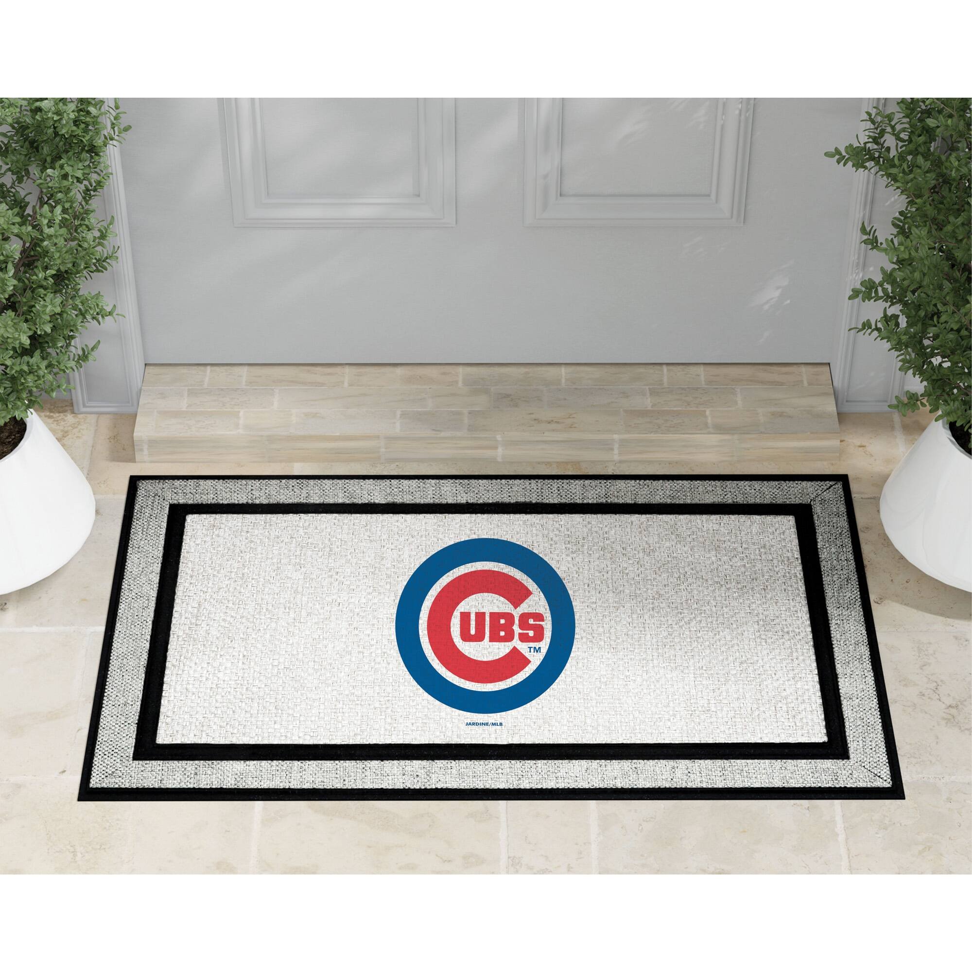 Alt View 1. Jardine - Chicago Cubs 18" x 30" Indoor/Outdoor Logo Doormat - Multicolor.