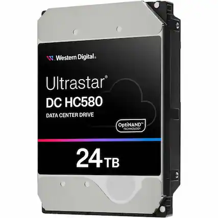 Western Digital
Ultrastar DC HC580
DATA CENTER DRIVE
OptiNAND TECHNOLOGY
24 TB