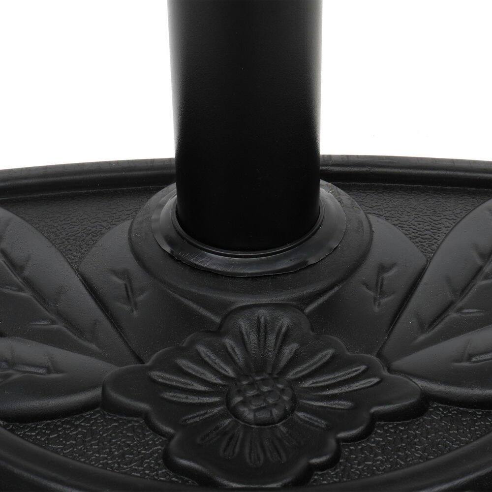 Alt View 2. Resenkos - Resinkos 20" Half Resin Base Parasol Base, Sunshade Base With Enhanced Stability, Sun Protection Accessory, Black - Black.