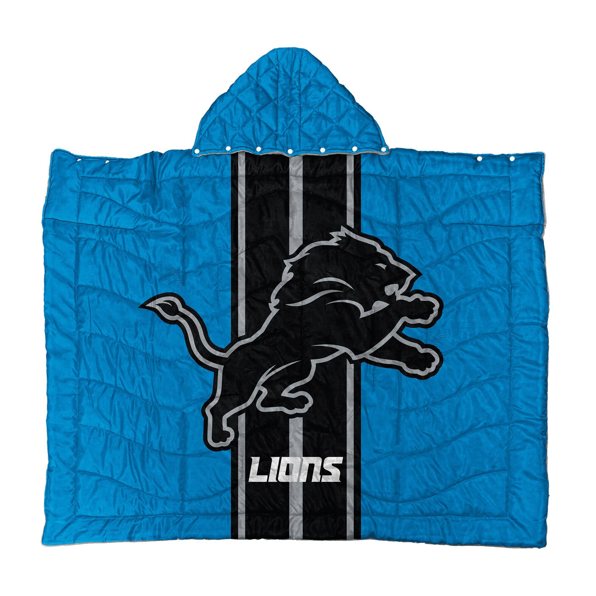 Front. Pegasus - Detroit Lions 50" x 60" Wearable Hero Cape - Multicolor.