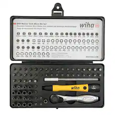 ESD Master Tech Micro Bit Set
Ensemble d'embouts Micro Master Tech résistant aux décharges électrostatiques
Juego de micropuntas ESD Master Tech
Tools that work for you
0.8mm 1.2mm 1.5mm 1.8mm 2.0mm 2.5mm 3.0mm 3.5mm 4.0mm
.050 1/16 5/64 3/32 7/64 1/8 9/64 5/32 0.7 0.9 1.3
#000 #00 #0 #1 T3 T4 T5 T6 T7 T8 T9 T10 T15 T20 1/4"
1.5 2.0 2.5 3.0 4.0
PL1 PL2 PL3 PL4 PL5 PL6
4mm x 1.1/28mm
5/64 3/32 7/64 1/8 9/64 5/32 3/