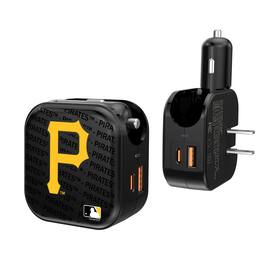 Keyscaper - Pittsburgh Pirates Dual Port USB Car & Home Charger - Multicolor