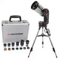 Front. Celestron - Celestron NexStar Evolution 8 Schmidt-Cassegrain Telescope with Eyepiece Kit.
