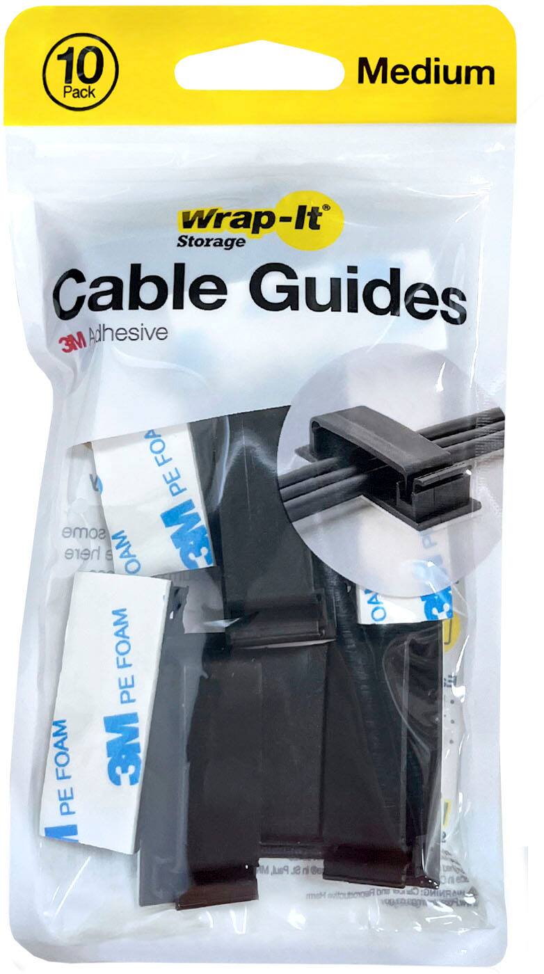 Wrap It Storage Cable Guides Black 510-CG-MD-BL - Best Buy