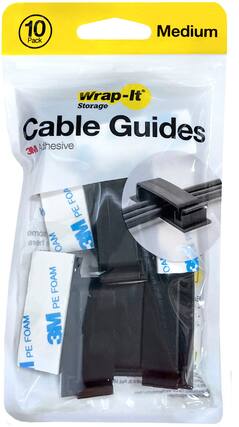 10 Pack Medium Wrap-It Storage Cable Guides 3M Adhesive FOAM PE 3M here SOAM FOAM PE FOAM 3M PE OA M Paul, SL in Marm n eds Dne P ARNING: A