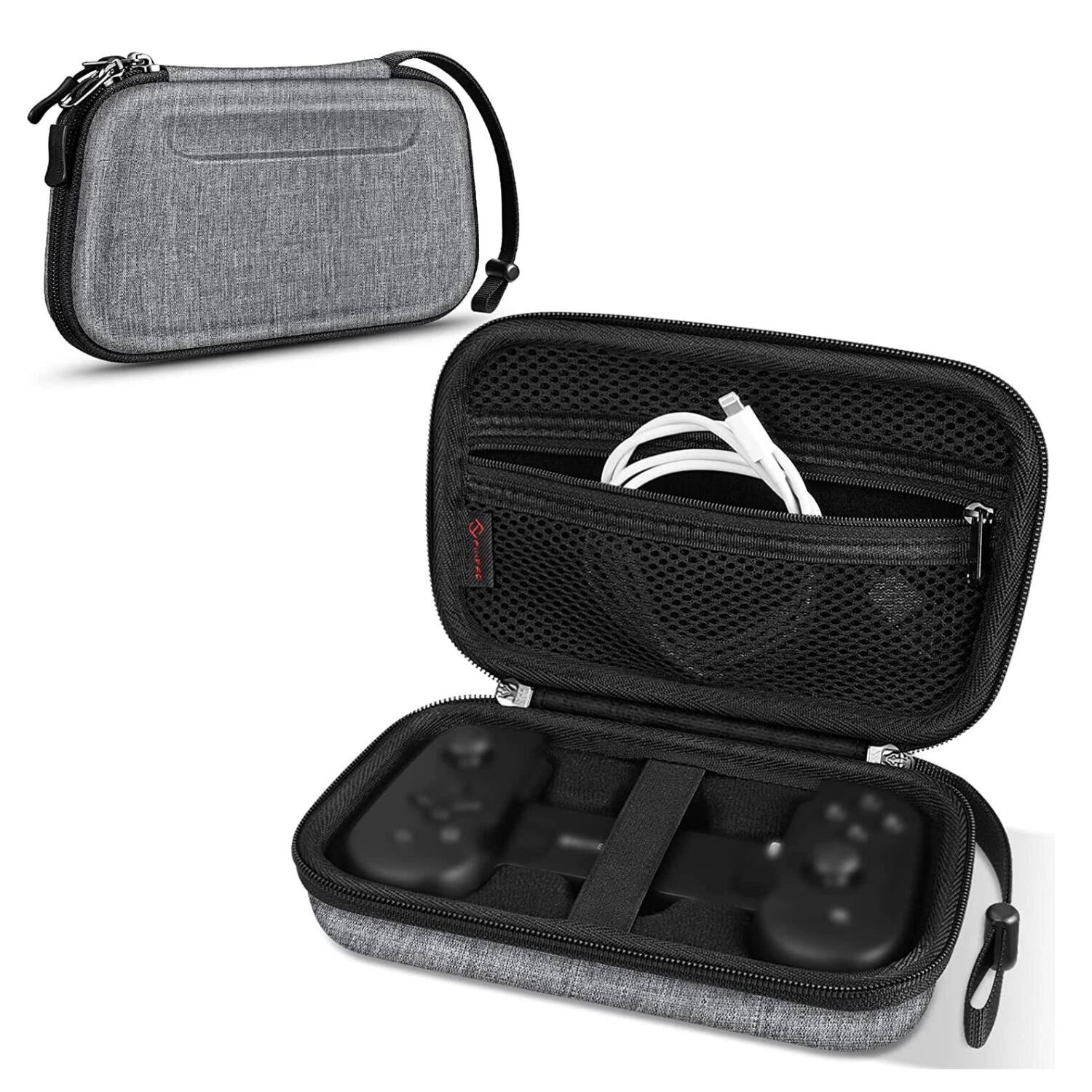 Front. Stock Preferred - Carrying Case for Backbone One Mobile Gaming Controller - Grey - Grey.